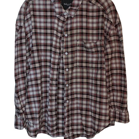 Twelve-O-Two Madison Cozy Soft Western Cowgirl Button-Down Women's Large - Picture 2 of 8